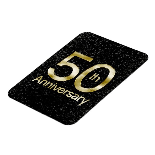 Glam Gold 50 Jahre alt Magnet (Linke Seite)
