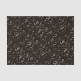 Glam Gold Blätter Muster braun Seidenpapier