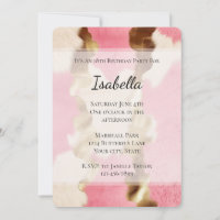 Glam Gold Cream Pink Cowgirl Cowhide Birthday