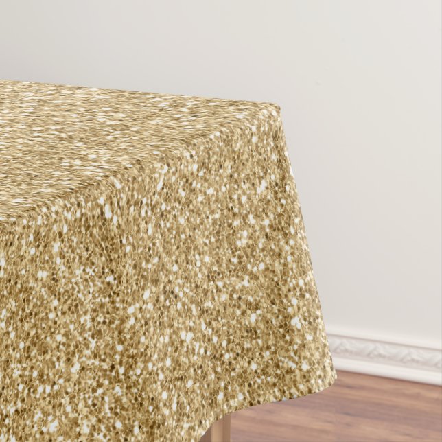 Glam Gold Glitzer Glitz Tischdecke (Beispiel)