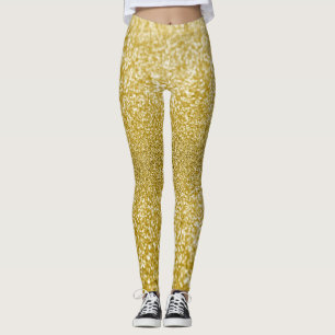 Glam Gold Glitzer Leggings