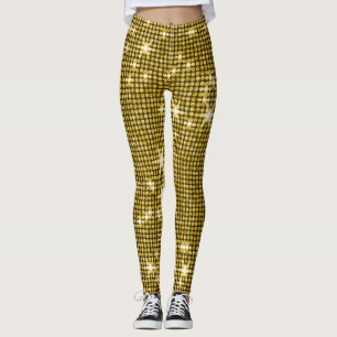 Glam Gold Glitzer Leggings