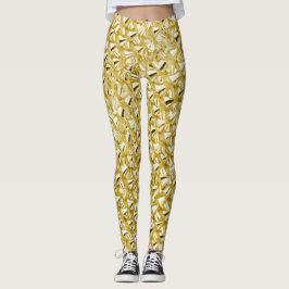 Glam Gold Glitzer Leggings