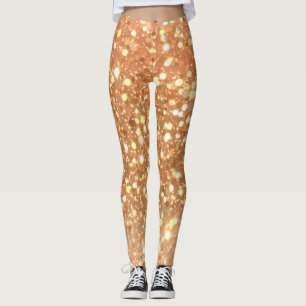 Glam Gold Glitzer Leggings