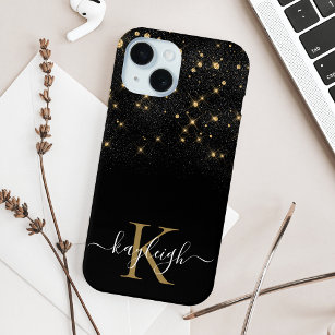 Glam Gold Glitzer Sparkling Elegante Luxe Monogram Case-Mate iPhone Hülle