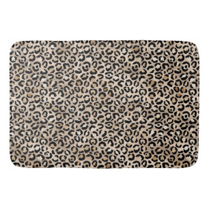 Glam Gold Leopard Print Ombre Badematte