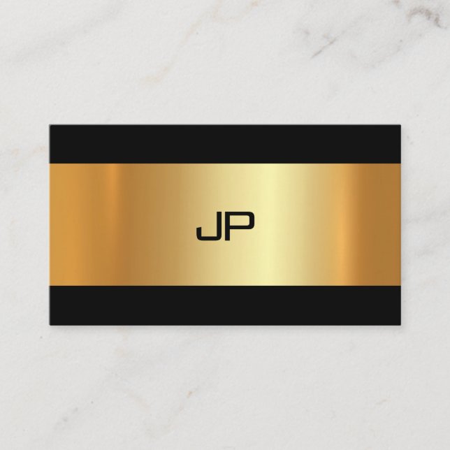 Glam Gold Light Modern Elegant Schlicht Luxus Chic Visitenkarte (Vorderseite)