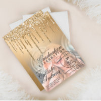 Glam Gold Metallic Glitzer Tropfen Foto Abschluss