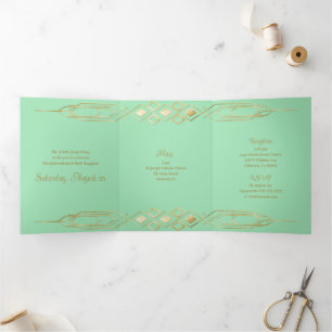 Glam Gold Quinceanera Party Einladung