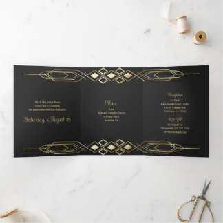 Glam Gold Quinceanera Party Einladung