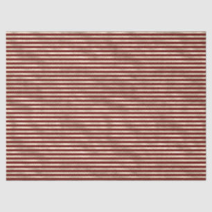 Glam Gold Red Holiday Streifen Seidenpapier