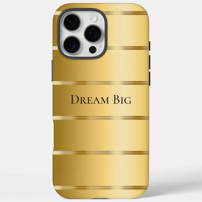 Glam Gold Ribbon iPhone 16 Pro Max Hülle (Rückseite)