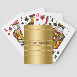 Glam Gold Ribbon Spielkarten