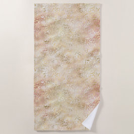 Glam-Gold-Rose Blush Pink Leopard Strandtuch