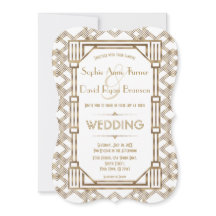 Glam Gold White Great Gatsby 1920er Hochzeit