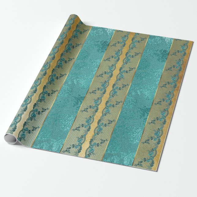 Glam Golden FoxTown Factory Stores Geschenkpapier (Ungerollt)