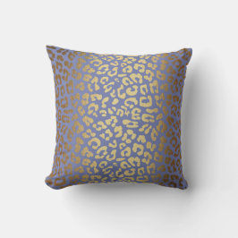 Glam Golden Lila Leopard Safari Kissen