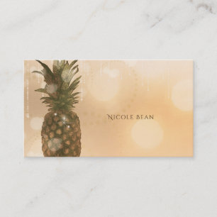 Glam Golden Pineaple Ein perfektes Wochenende in L Visitenkarte