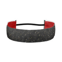 Glam goldfarbener Glitzer und Glitzern auf schwarz