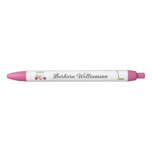 Glam Golf Gal Pink Karton Flag Personalisierter Na Kugelschreiber