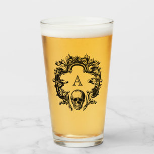 Glam gothique   Verre   Monogramme noir