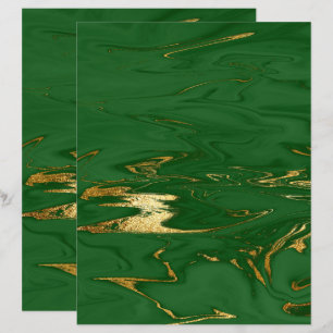 Glam Green Gold Imitate Marmorbuch