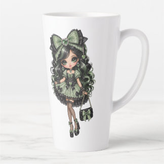 glam grüne Puppe Milchtasse