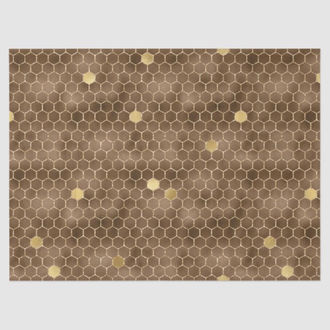 Glam Honeycomb Serie Design #13 Seidenpapier (Vorderseite)