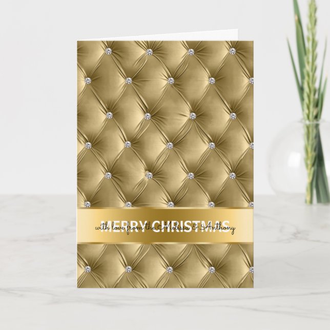 Glam Imitats Velvet Gold Weihnachten (Vorderseite)