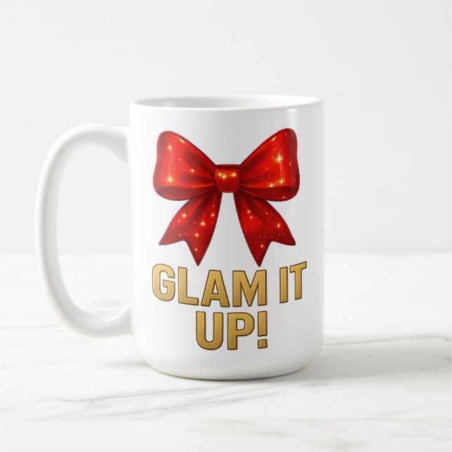 Glam It up Sparkle Bow - Confidence Energy Kaffeetasse (Links)