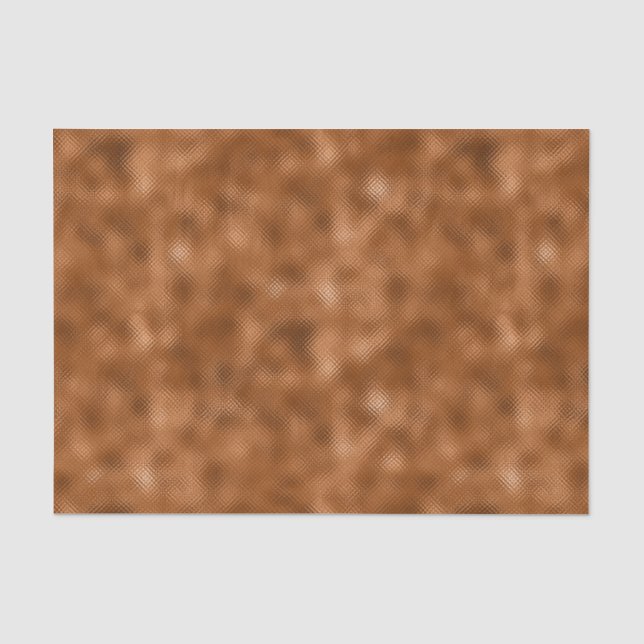 Glam Kupfer-gekleidet Shimmer Graphic Seidenpapier (Vorderseite)