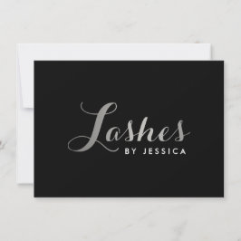 Glam Lashes Script Silver/Black Gift Certificate