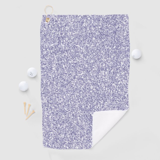 Glam Lavender Lilac Lila Glitzer         Golfhandtuch (Insitu)
