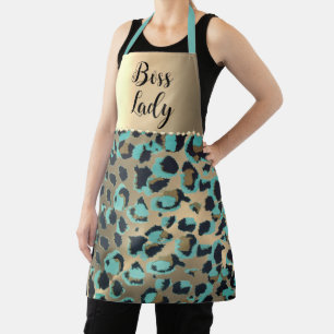 "Glam Leopard Boss Lady Schürze