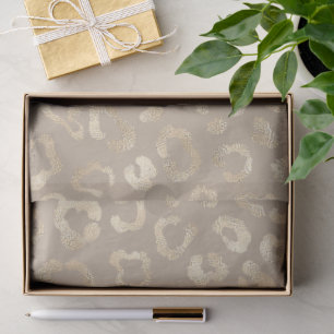 Glam Leopard Spot Muster Safari Gold ID11154 Seidenpapier