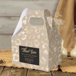 Glam Leopard Spot Pattern Safari Gold ID1154 Geschenkschachtel