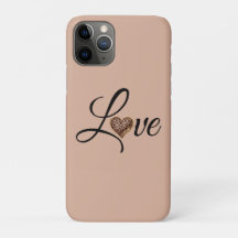 Glam Leoparden-Herz-Liebesdesign