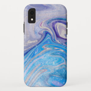 Glam lila Silbermor aus Glitzer Case-Mate iPhone Hülle