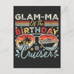 Glam-ma des Geburtstags Kreuzfahrt Postkarte