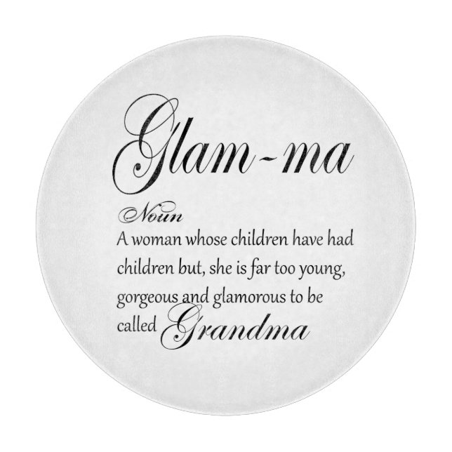 GLAM MA Oma Definition Schneidebrett (Vorderseite)