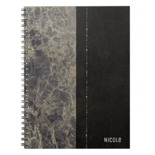 Glam Marmor Granit Schimmer Elegantes Designer-Sty Notizblock