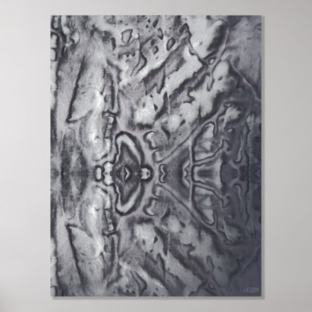 Glam Metal Silver Foil Print Foliendrucke (Vorderseite)
