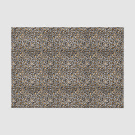 Glam Metallic Small Leopard Print Seidenpapier