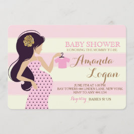 Glam Mommy Baby Shower Girl Einladung