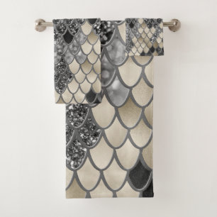 Glam Noir de sirène d'argent or #1 #art