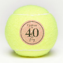 Glam Pink & Black Personalisiert 40 & Foxy