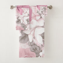 Glam Pink Diamond Bow Floral Polka Dots