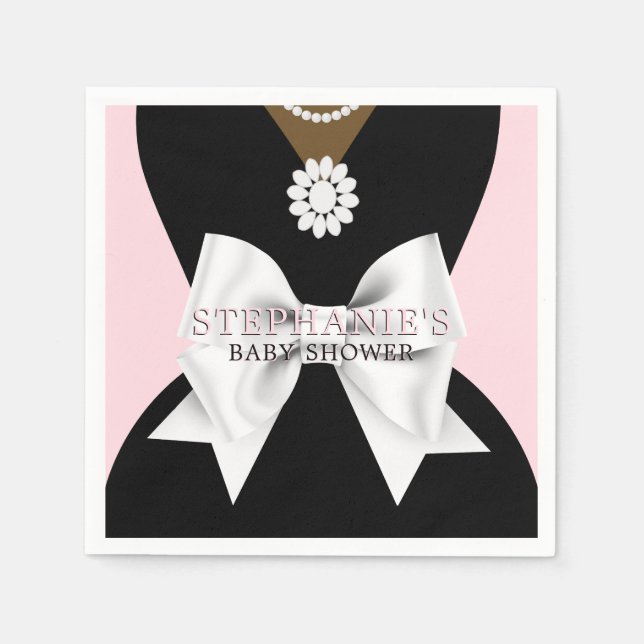 Glam Pink Ethnic Extravagant Tiffany Thema Kinderd Serviette (Vorderseite)