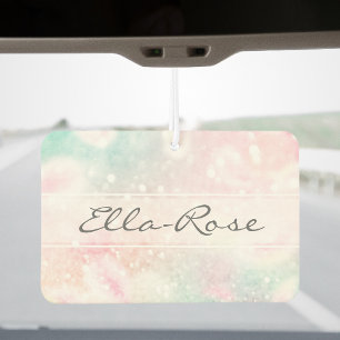 Glam Pink Glitzer Pastel Girly Pattern Autolufterfrischer