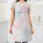 Glam Pink Glitzer Pastel Girly Pattern Schürze<br><div class="desc">Personalisieren Sie dieses hübsche rosa Glitzer-Muster einfach mit Ihrem individuelle Name und/oder Monogramm.</div>